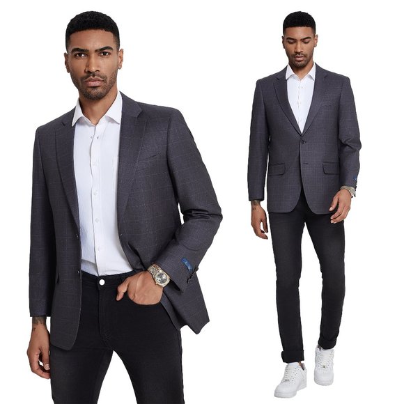 Midorikawa one-tuck slacks, gray